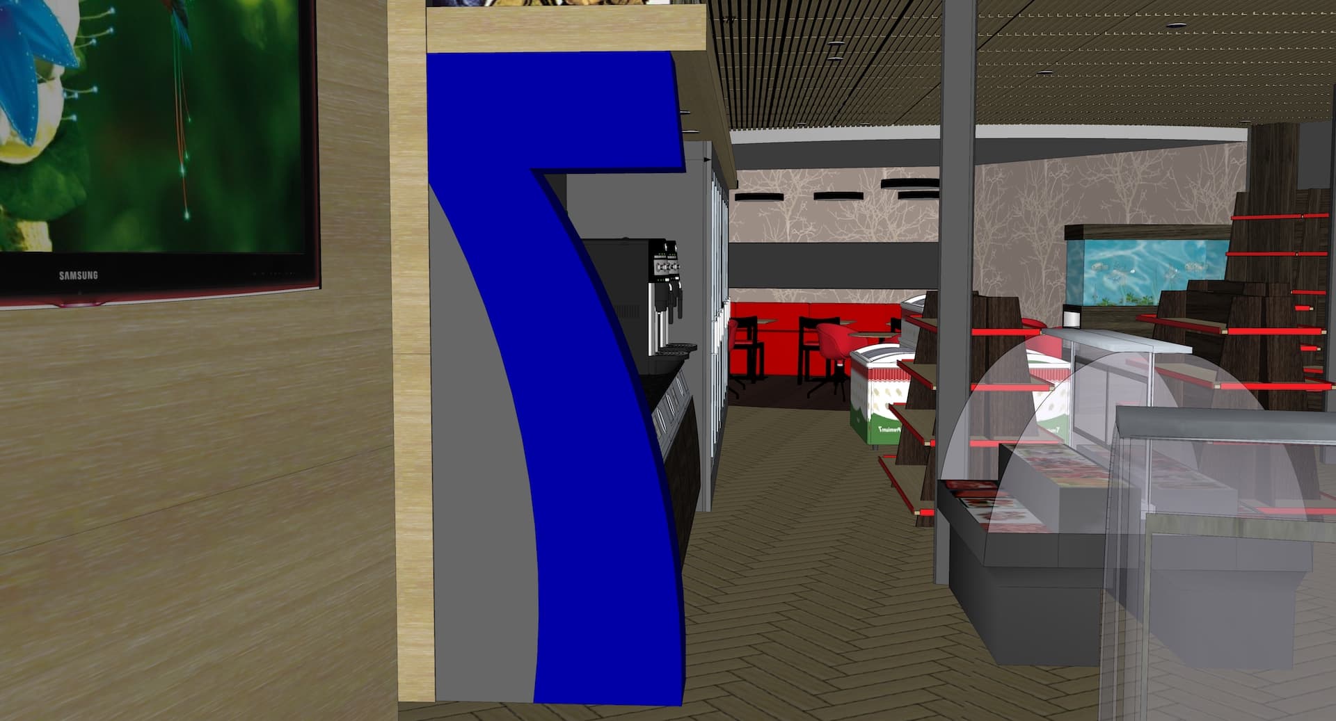Gas station 3d furniture project